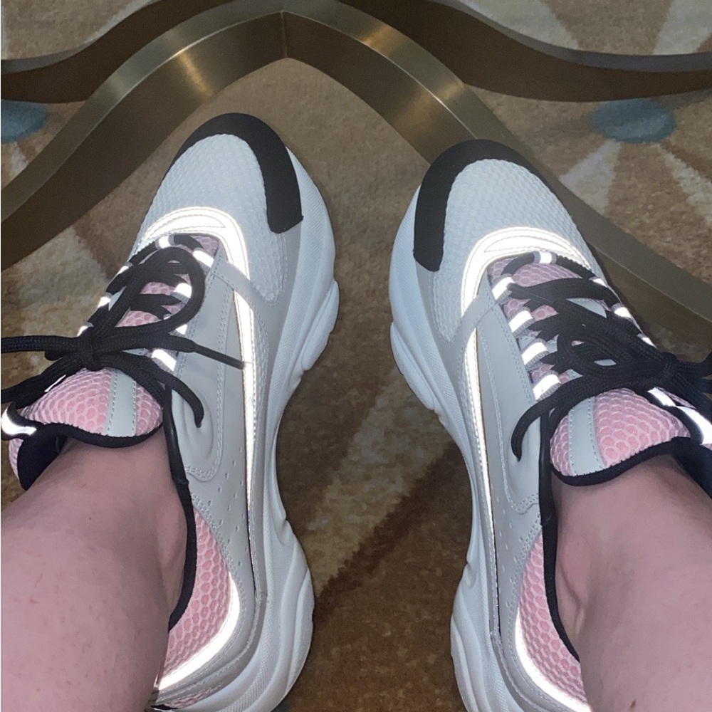 DIOR Women's Sneakers in Pink and White